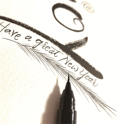 ZIG BRUSH PEN AI LINER ULTRA FINE BLACK ED100S