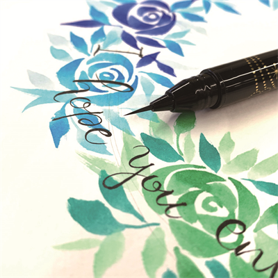 ZIG BRUSH PEN AI LINER ULTRA FINE BLACK ED100S