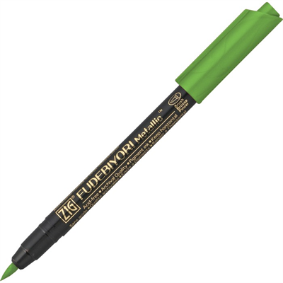 ZIG FUDEBIYORI BRUSH METALLIC CBK-55MT 128 LT.GREEN