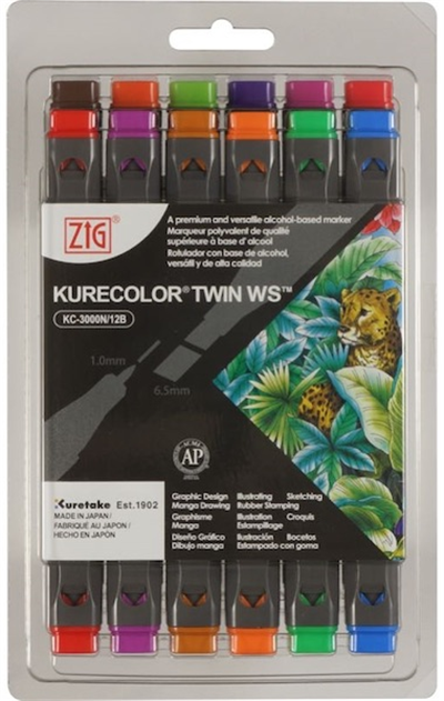 ZIG KURECOLOR TWIN S KC-3000/12B2 12 Lİ BRILLIANT COLORS