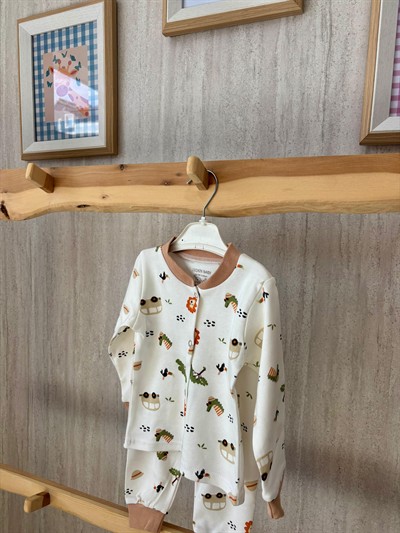 Aslan Ağaç Figürlü Pijama Takımı