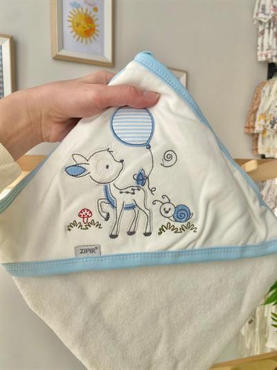Bambi Banyo Havlusu Mavi