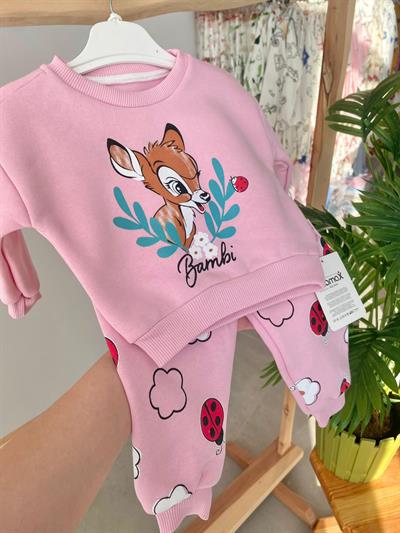 Bambi Şardonlu Takım Pembe