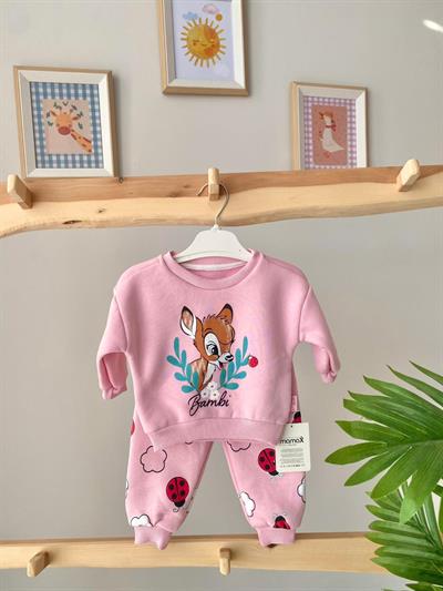 Bambi Şardonlu Takım Pembe