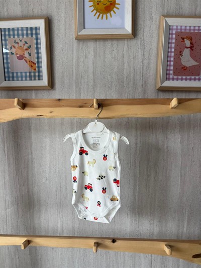 Çiftlik Desen Çıtçıtlı Askılı Badi