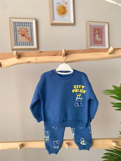 City Police Şardonlu Takım Mavi