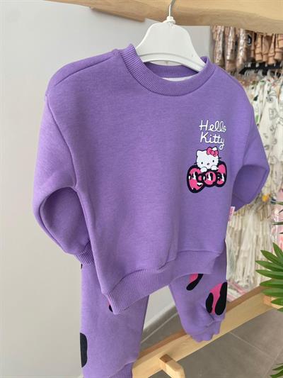 Hello Kitty Şardonlu Takım Mor