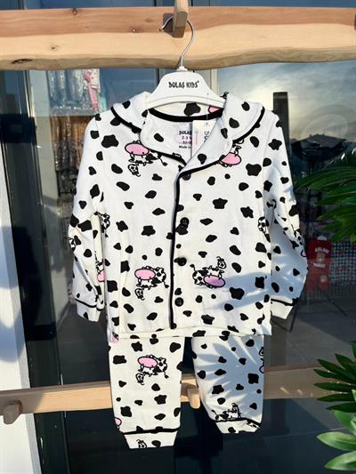 İnekli Pijama Takımı Yaş