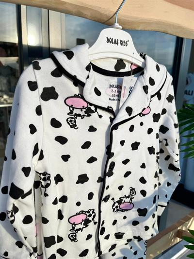 İnekli Pijama Takımı Yaş
