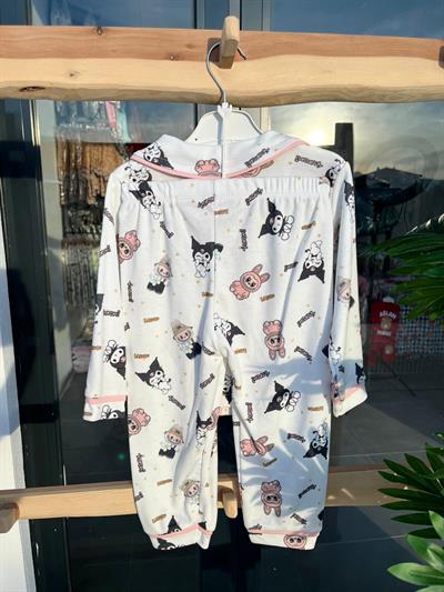 Kuromi & Labubu Pijama Takımı Somon