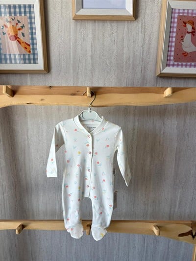 Mini Çiçekli Desen Patikli Tulum