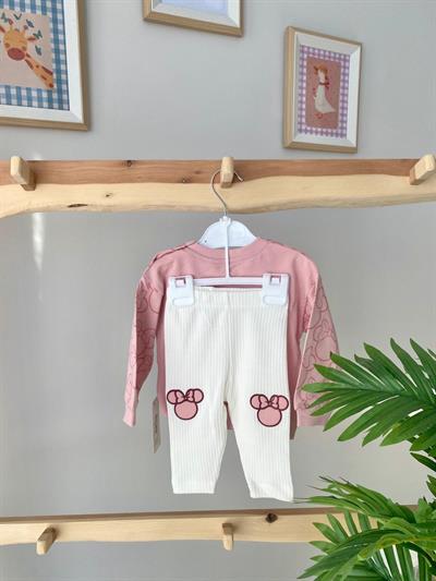Minnie Nakışlı Baskılı Takım Pudra