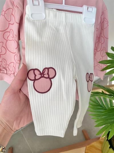 Minnie Nakışlı Baskılı Takım Pudra