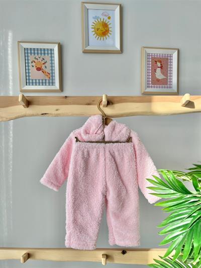 Peluş Ceketli Takım Pembe