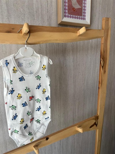Renkli Yengeçler Çıtçıtlı Askılı Badi Yaş