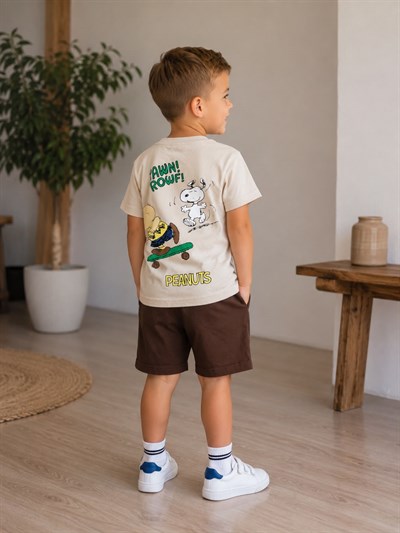 Snoopy  İkili Takım Ekru