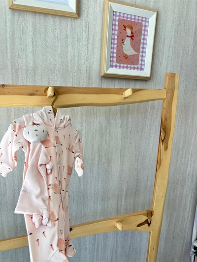 Uyku Arkadaşlı Tulum Patikli Pembe