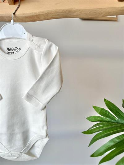 Uzun Kol Çıtçıtlı Badi Krem