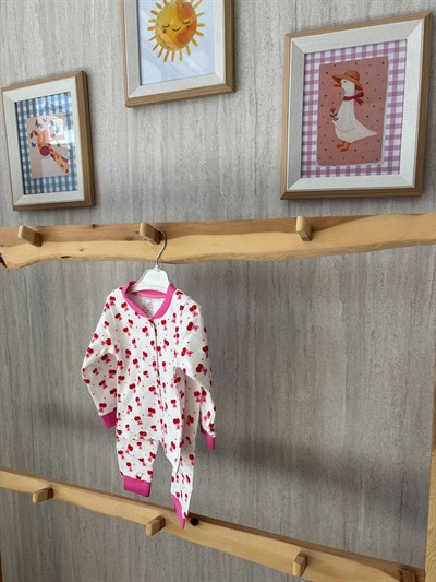 Vişne Desenli Pijama Takımı