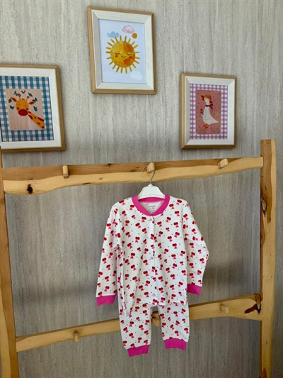 Vişne Desenli  Pijama Takımı