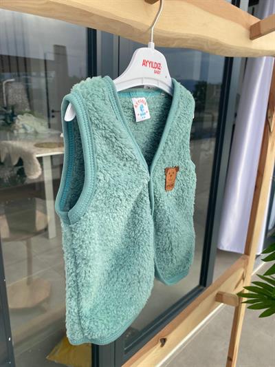 Wellsoft Peluş Yelek Yeşil
