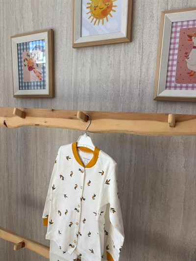 Yaprak Desenli  Pijama Takımı