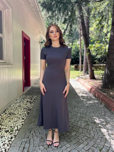 Füme Modal Kumaş Elbise