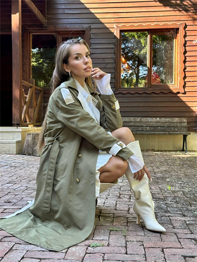 Garnili Trençkot Haki-Bej