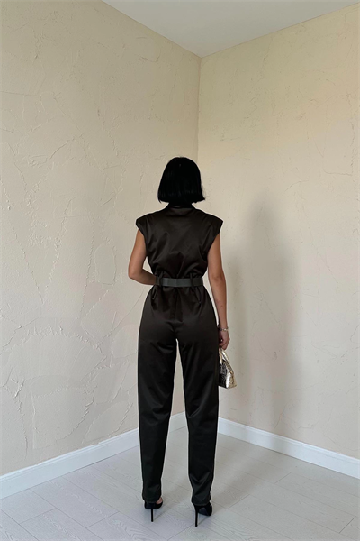 Haki Vatkalı Kemerli Tulum