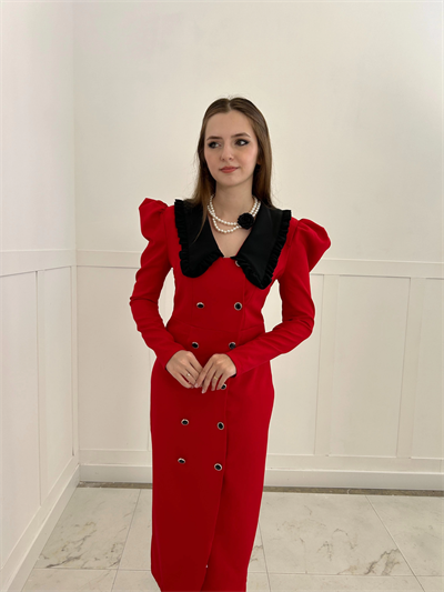 Polina Kırmızı Elbise