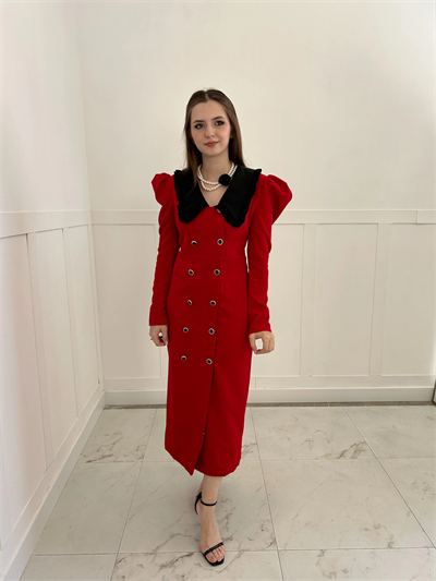 Polina Kırmızı Elbise