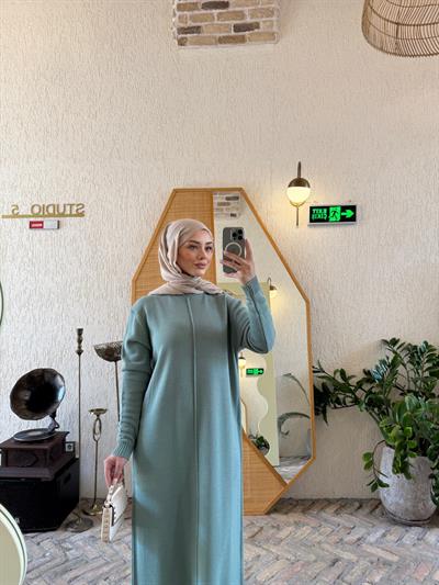 Doğa Triko Elbise Mint