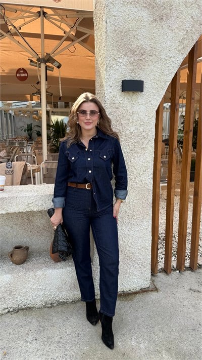 Tensel Kumaş Denim Takım