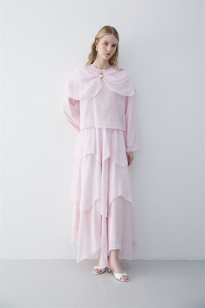 Butterfly Etekli Takım Soft Pembe