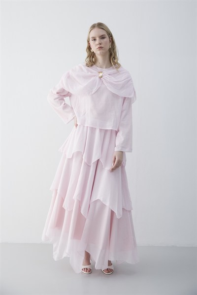 Butterfly Etekli Takım Soft Pembe