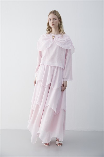 Butterfly Etekli Takım Soft Pembe