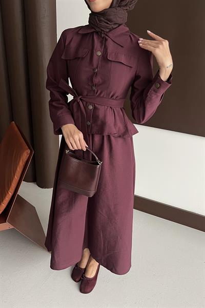 Cuplu Oturtturmalı Takım Bordo