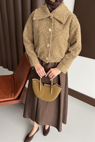 Dora Kumaş Kısa Kaban Taba