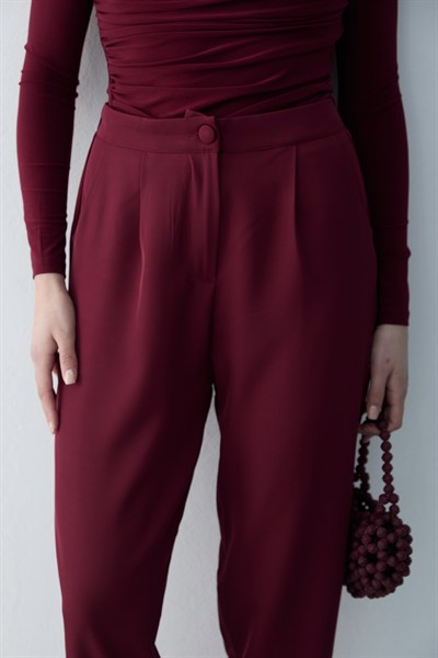 Havuç Pantolon Bordo