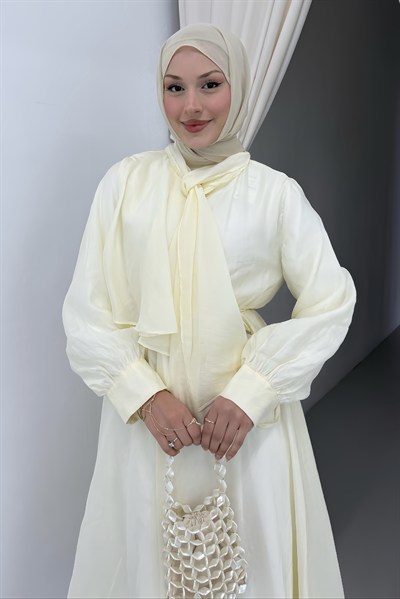 Lumira Tensel Elbise Butter Yellow