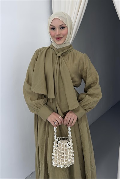 Lumira Tensel Elbise Olive