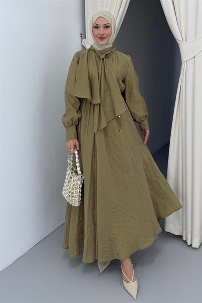 Lumira Tensel Elbise Olive