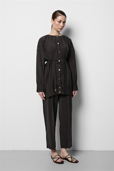 Oversize Modal Takım Acı Kahve