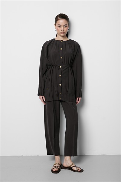 Oversize Modal Takım Acı Kahve