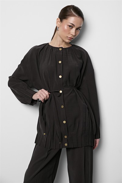 Oversize Modal Takım Acı Kahve
