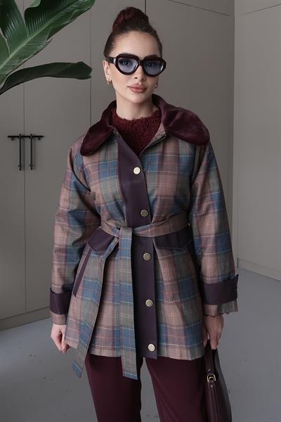 Retro Trenç Bordo