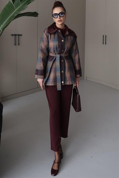 Retro Trenç Bordo