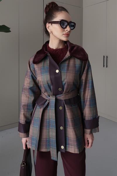 Retro Trenç Bordo