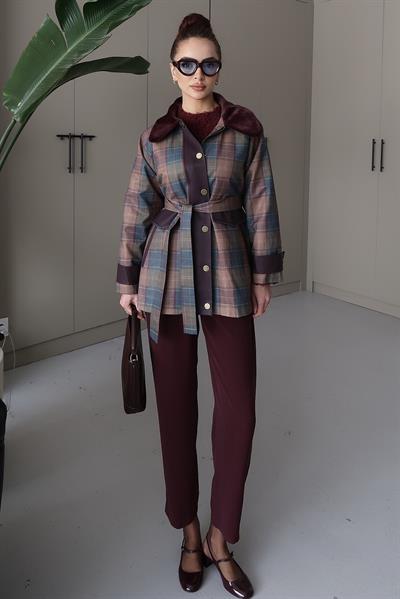 Retro Trenç Bordo