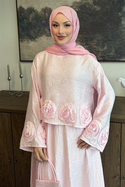 Rose Dream Etekli Takım Soft Pembe